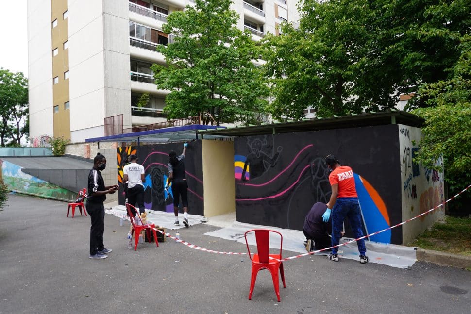 Les chantiers éducatifs - Fresque Auber