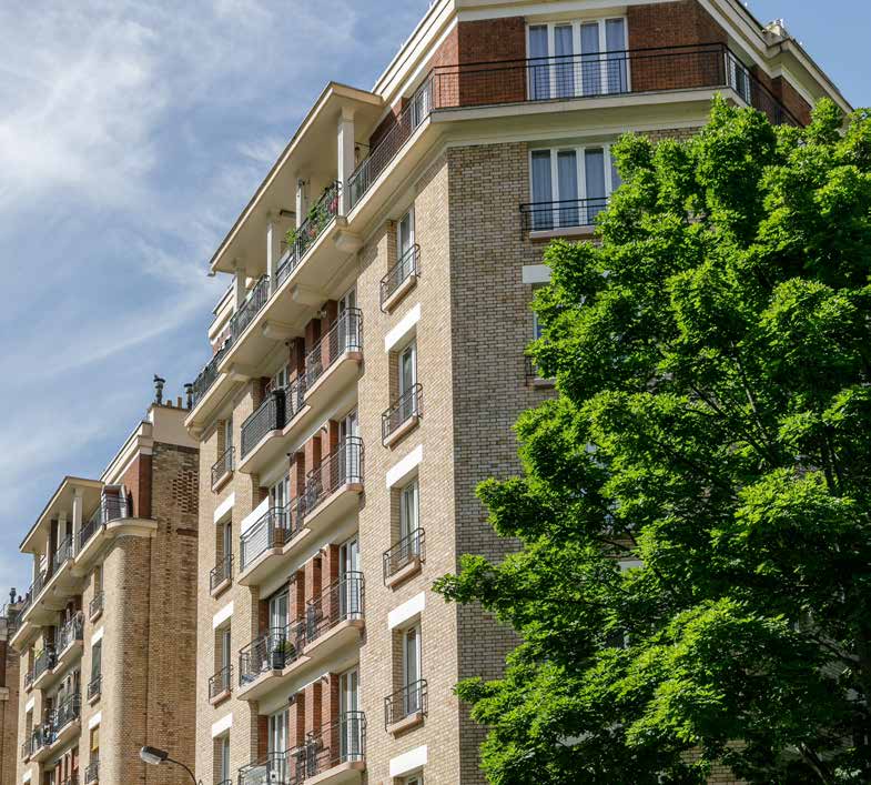 façade de la résidence Sthrau dans le 13e arrondissement