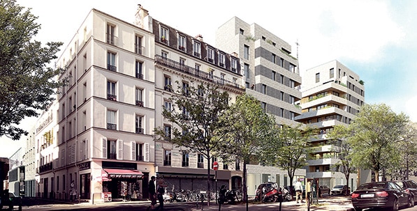 tep menilmontant paris habitat extérieurement vue rue